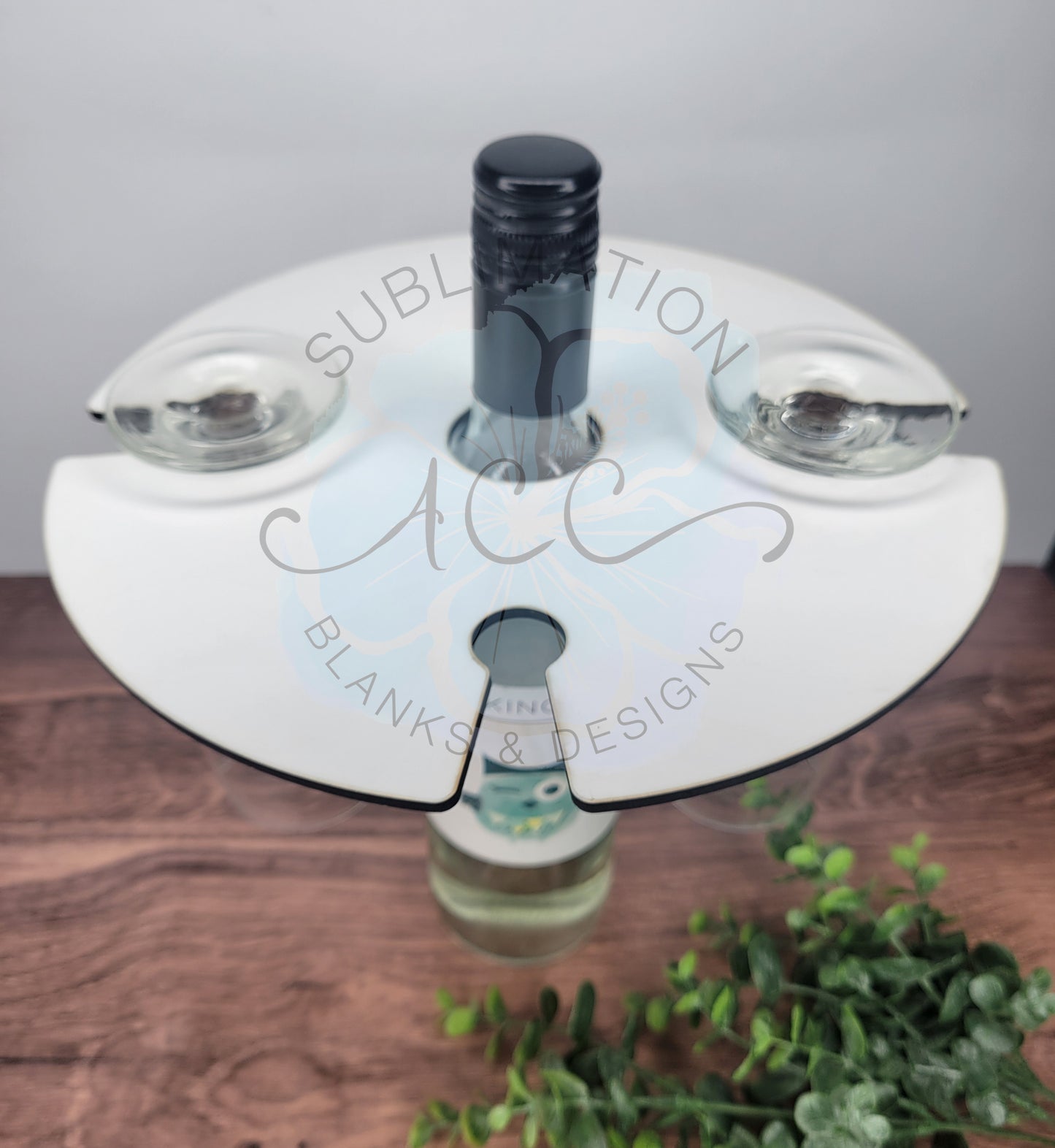 Wine Bottle/Glass Caddy Sublimation hardboard blanks, Wine caddy sublimation hardboard blank, caddy for wine sublimation blank