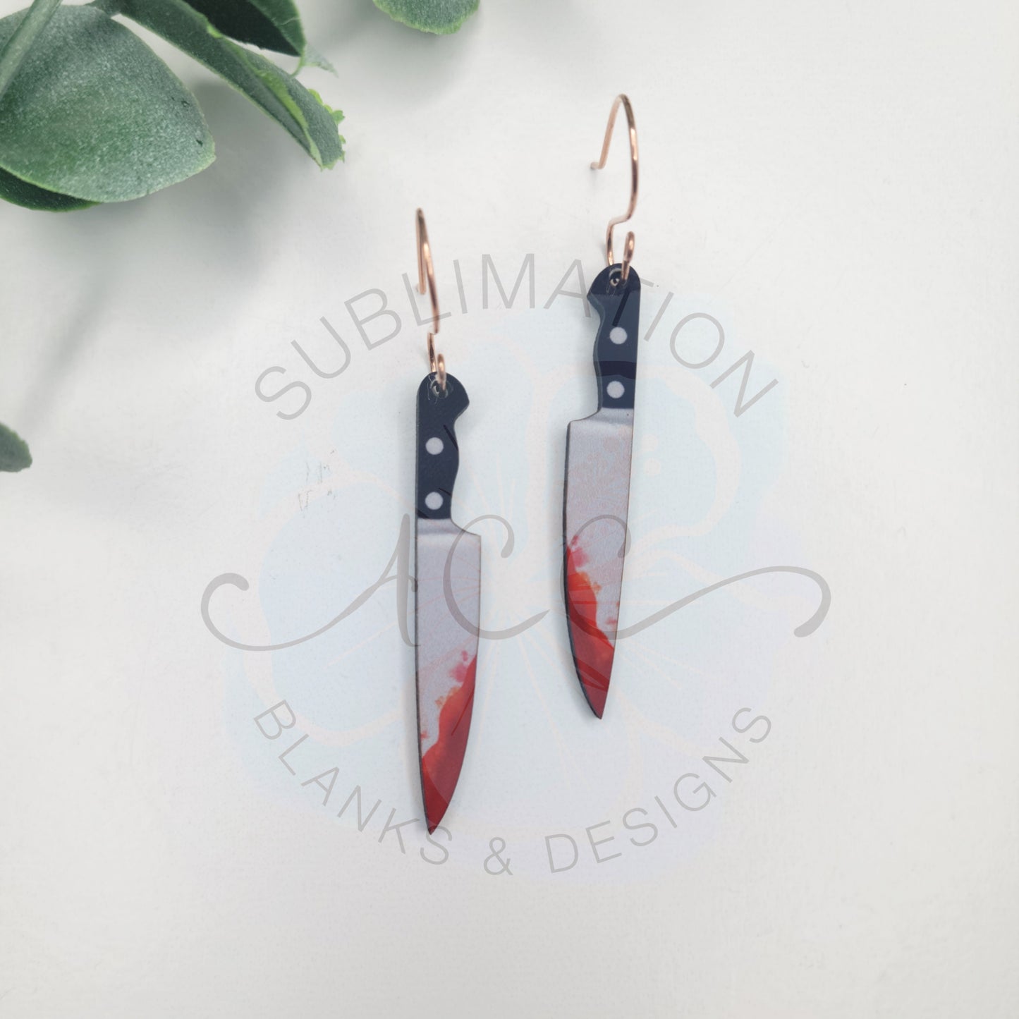 Bloody Knife Earring Sublimation Design, Hand drawn Bloody Knife Sublimation earring design, digital download, JPG, PNG
