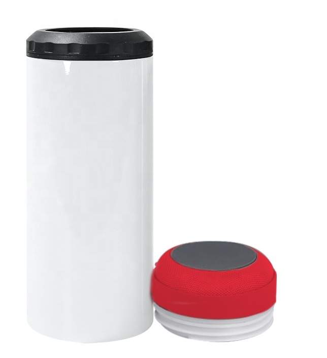 4in1 Can Cooler with Bluetooth Speaker, Speaker Can Cooler, 4in1 glossy RTS