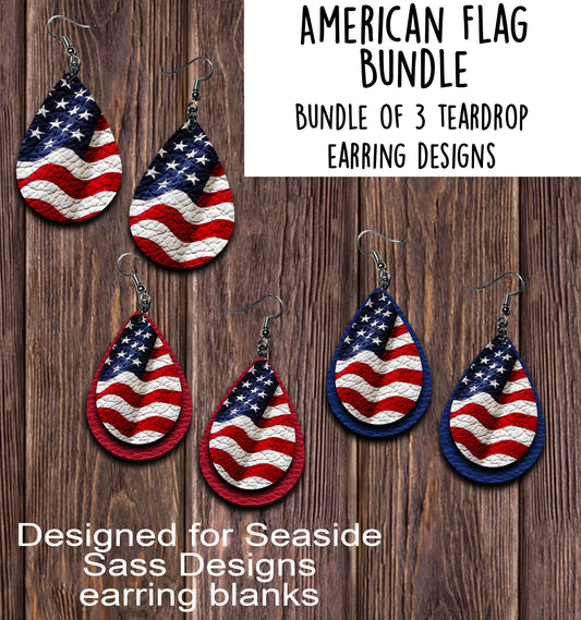 American Flag Teardrop Earring Sublimation Design, Hand drawn Teardrop Sublimation earring design, digital download, JPG, PNG