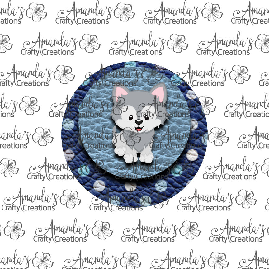 Arctic Fox Circle Earring Sublimation Design, Hand drawn Circle Sublimation earring design, digital download, JPG, PNG