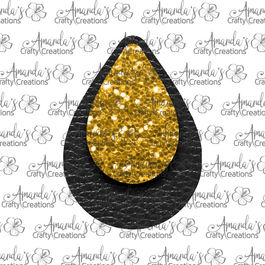 Black Gold Chunk Teardrop Earring Sublimation Design, Hand drawn Teardrop Sublimation earring design, digital download, JPG, PNG