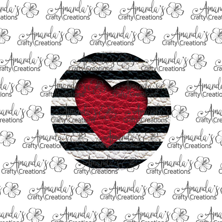 Black White Stripe Red Heart Cut Out Circle Earring Sublimation Design, Hand drawn Circle Sublimation earring design, digital download, JPG, PNG