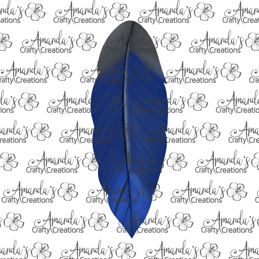 Blue Feather Earring Sublimation Design, Hand drawn Feather Sublimation earring design, digital download, JPG, PNG