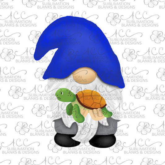 Blue Hat Turtle Gnome Earring Sublimation Design, Hand drawn Gnome Sublimation earring design, digital download, JPG, PNG