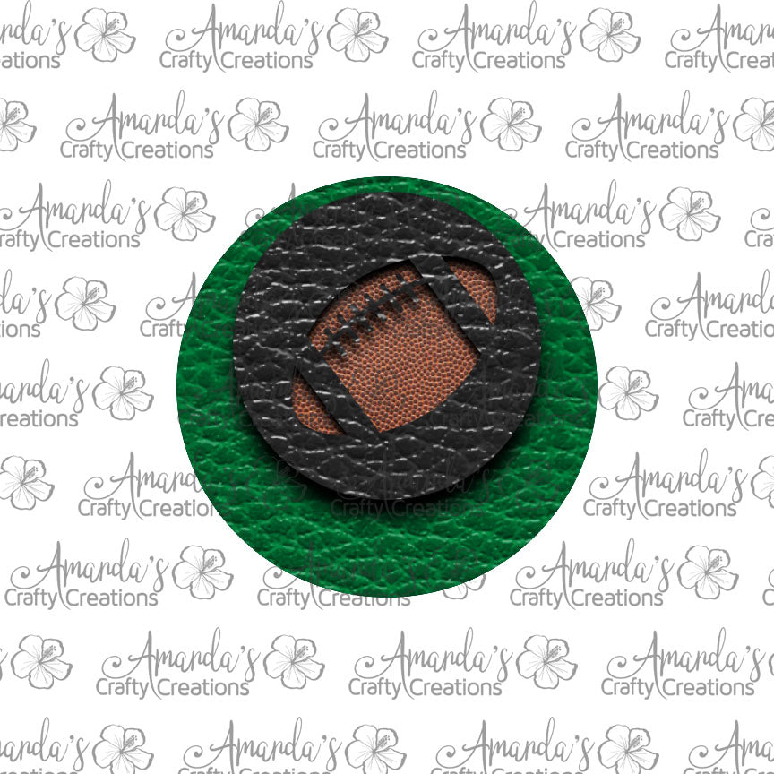 Green Black Football Circle Earring Sublimation Design, Hand drawn Circle Sublimation earring design, digital download, JPG, PNG