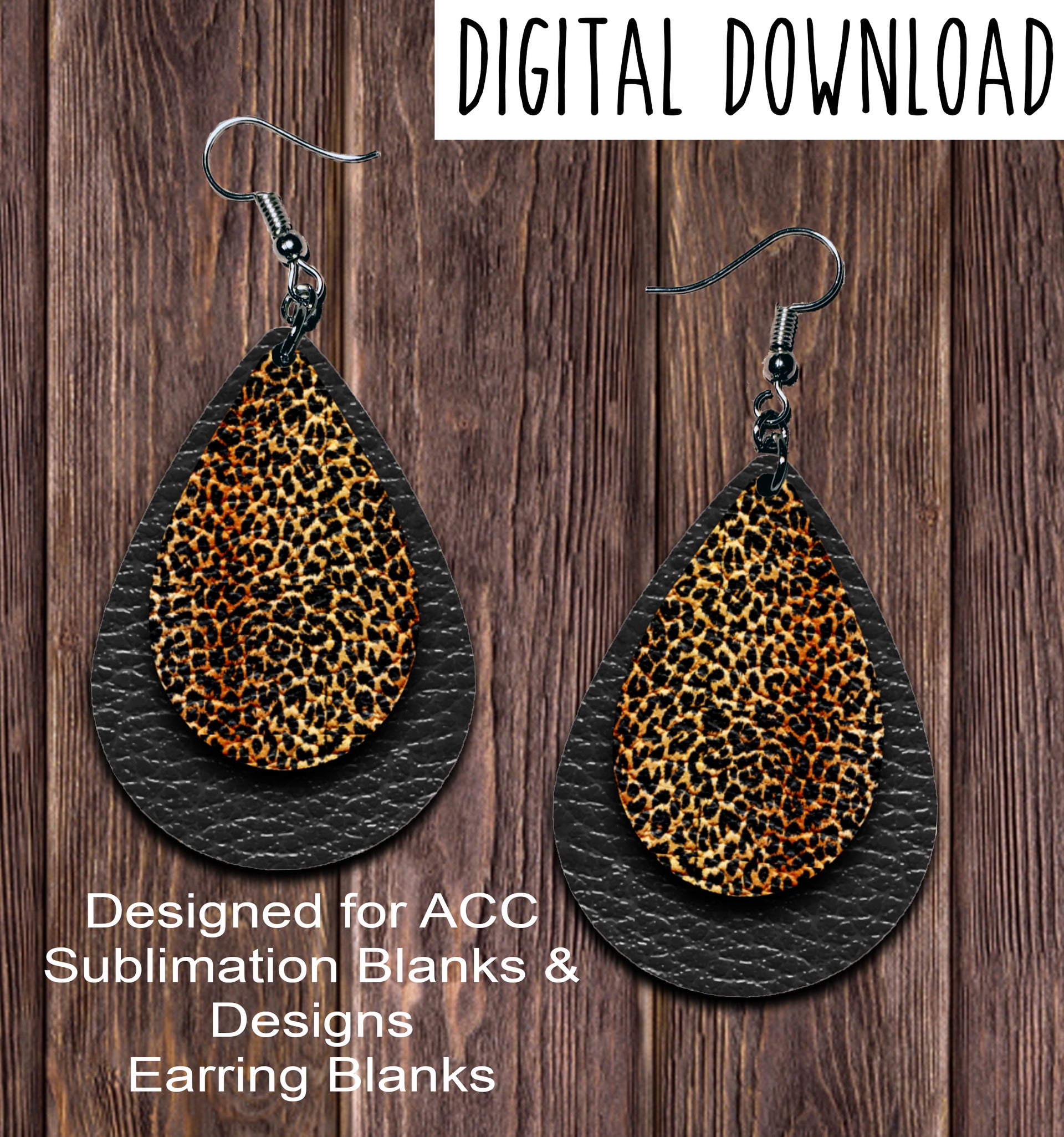 Fall Teardrop Earring - Pumpkin Earring Sublimation PNG