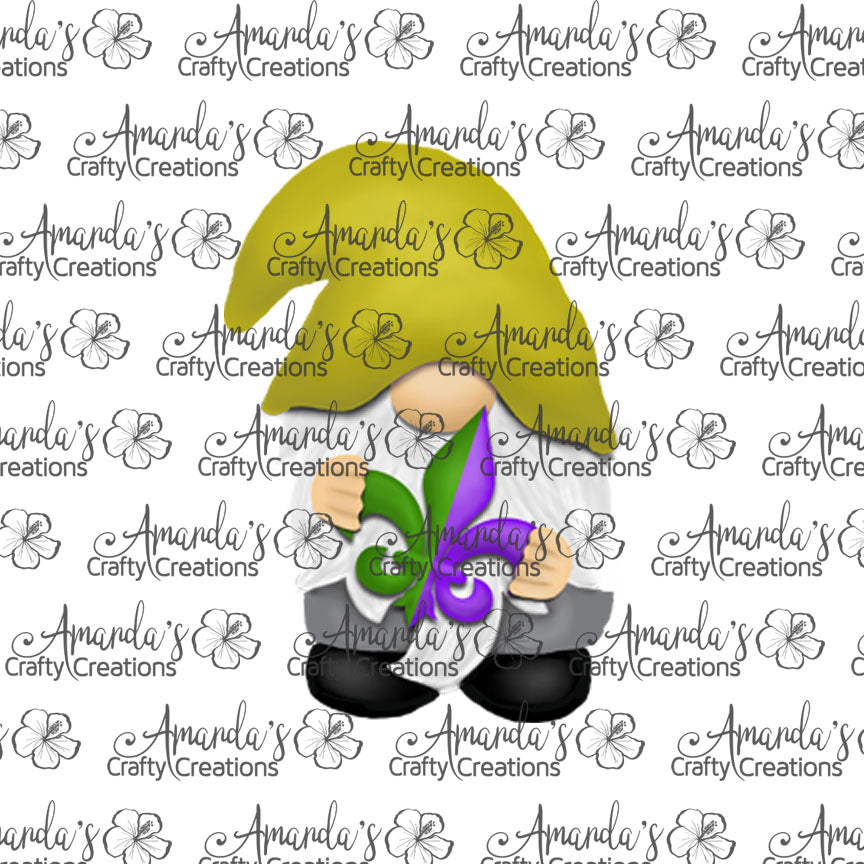 Mardi Gras Gnome Sublimation Design, Hand drawn Gnome Sublimation earring design, digital download, JPG, PNG