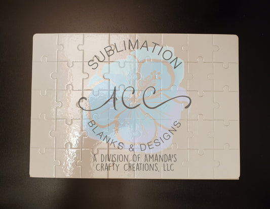 Sublimation ready 40 pc THICK cardboard puzzle blanks RTS