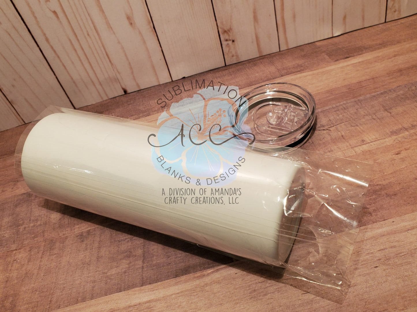 SHRINK WRAP clear or white for 20 oz Sublimation ready skinny tumbler