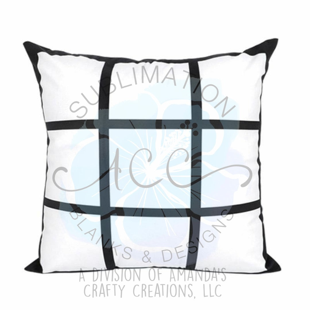 Sublimation DOUBLE-SIDED panel photo 16"x16" pillow cases RTS