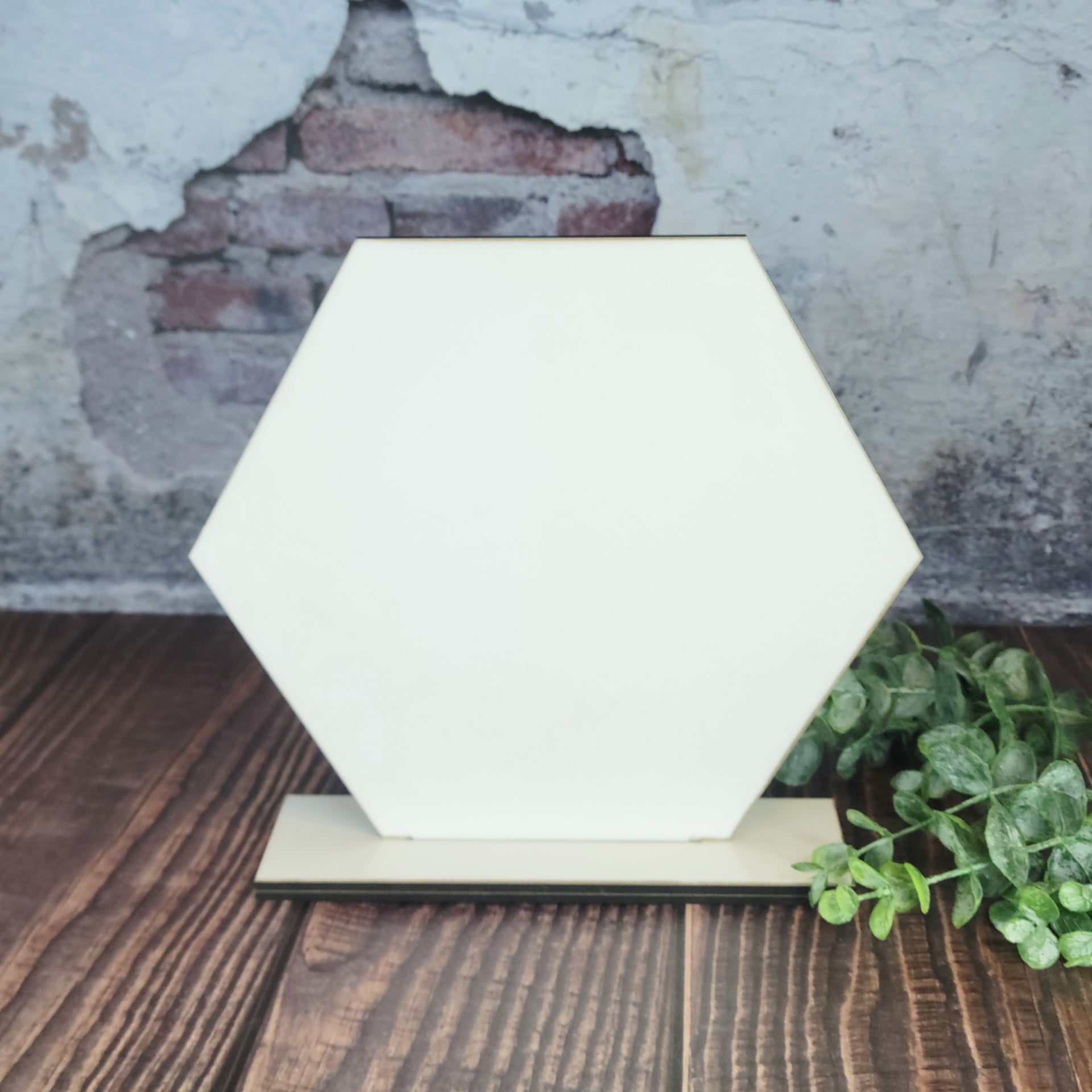 3-Piece Sublimation Hardboard Photo Frame Stand Blanks | Single-Sided Shape Blanks