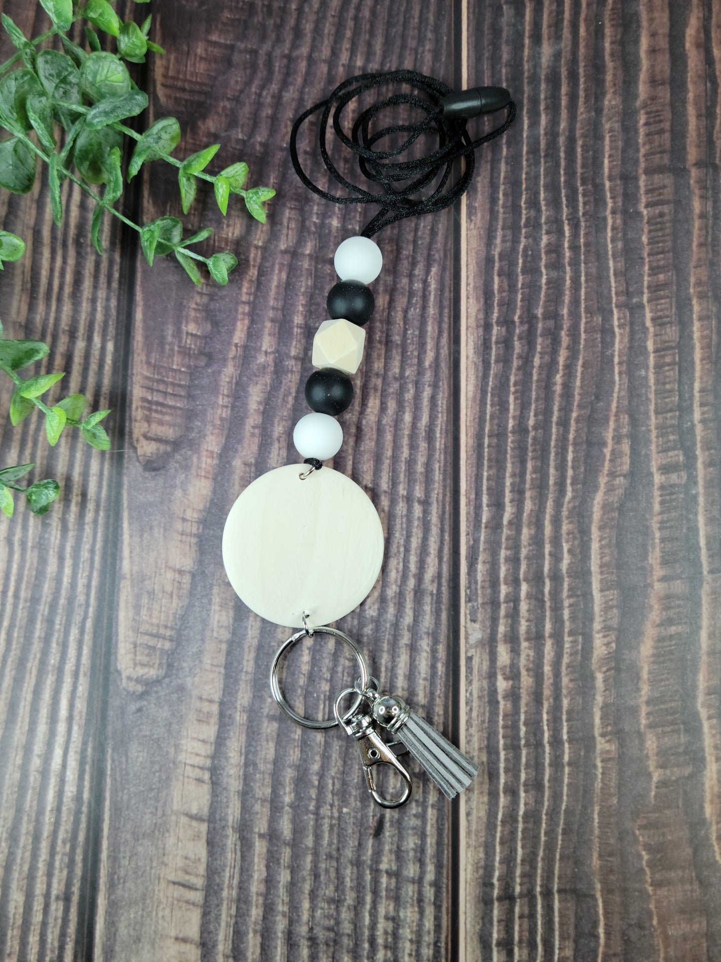 Silicone bead lanyard, lanyard, laser engraving blank, silicone bead lanyard, wood disc for engraving