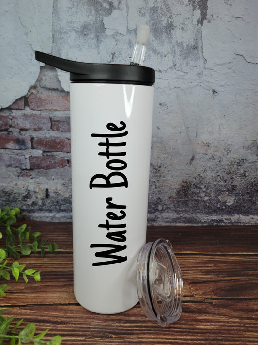 20 oz Straight Skinny Sublimation-Ready Tumbler with Handle and 2 Lids Included - Hydro Tumbler