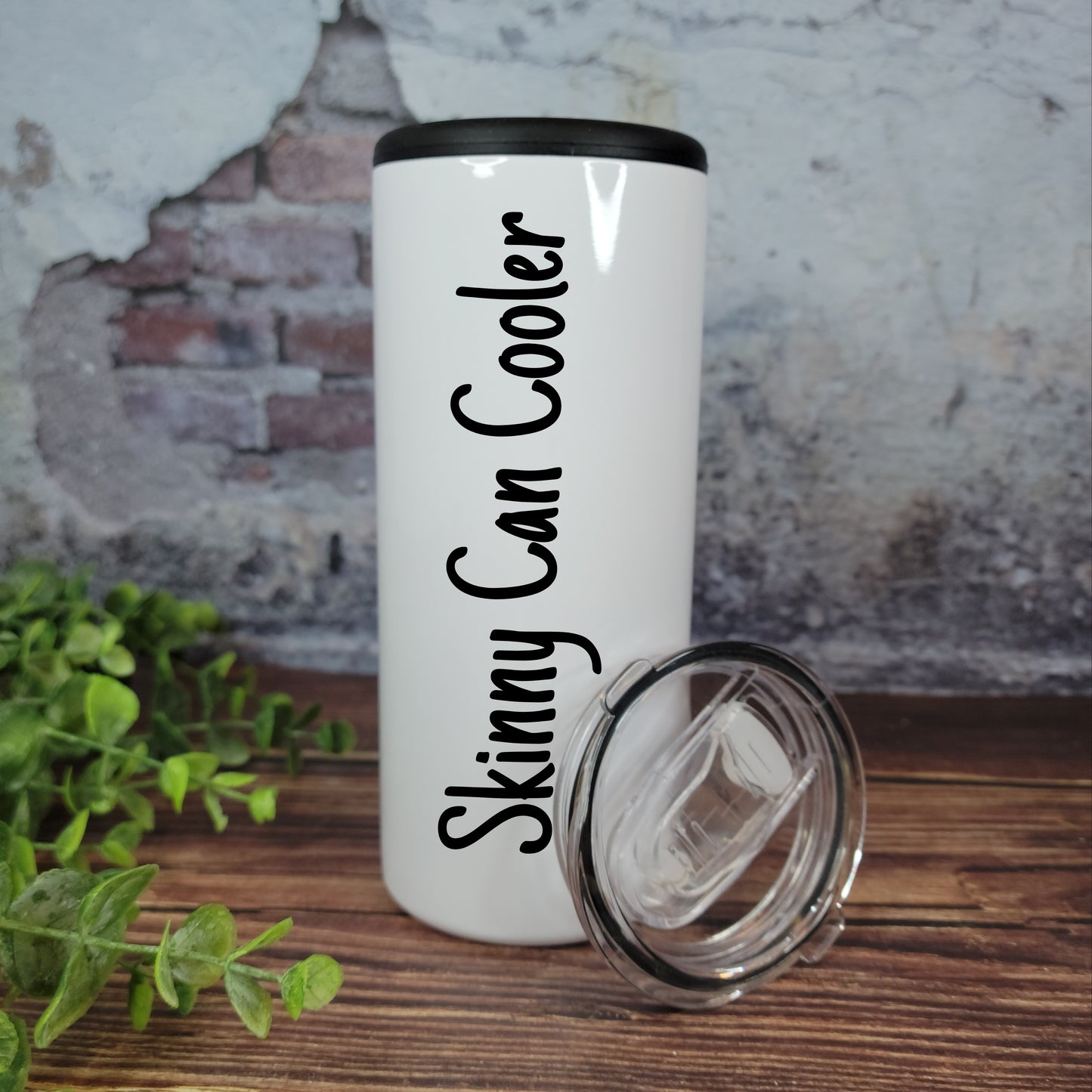 SKINNY Metal can holder 15oz Sublimation ready blanks RTS, skinny can cooler metal, 2 lids, 2 in 1 skinny metal can coolers