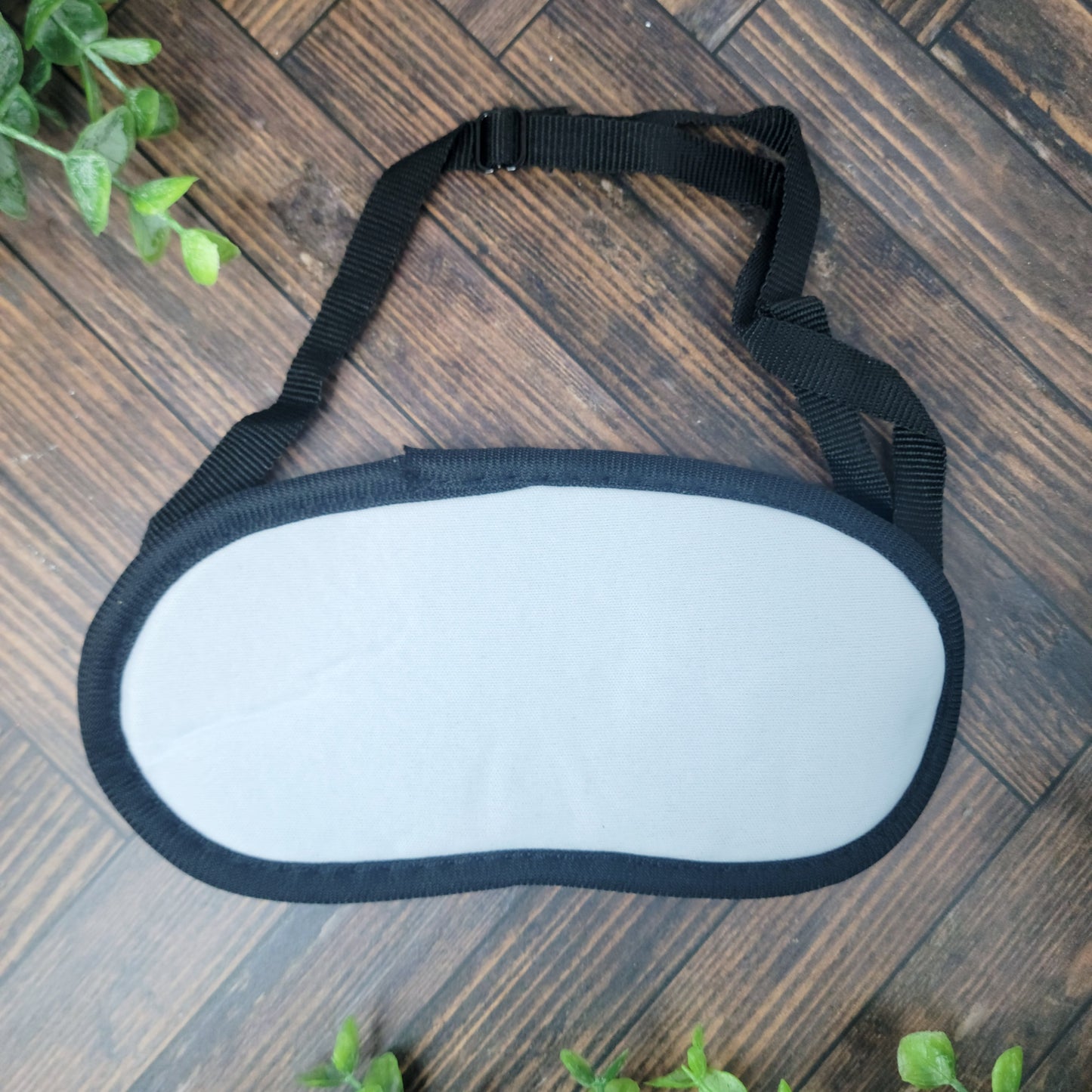 Sublimation ready sleep mask, neoprene sublimation ready eye mask, eye mask with strap RTS