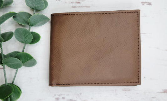Laserable Leatherette Wallets, Bi fold wallets for engraving, laser safe wallets, engraveable wallets RTS