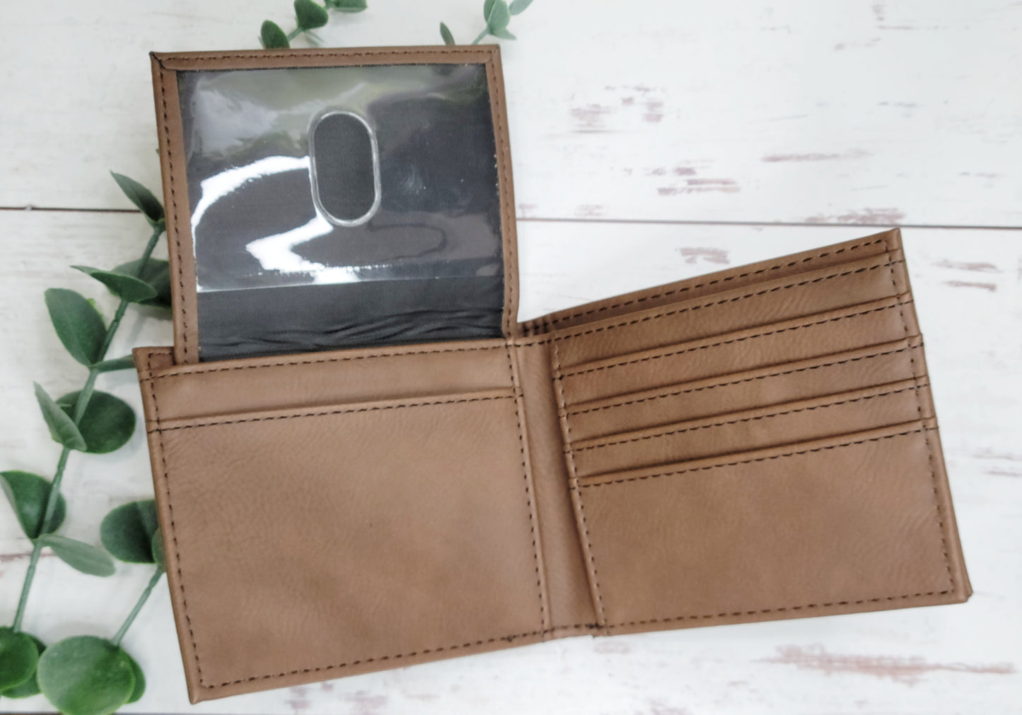 Laserable Leatherette Wallets, Bi fold wallets for engraving, laser safe wallets, engraveable wallets RTS