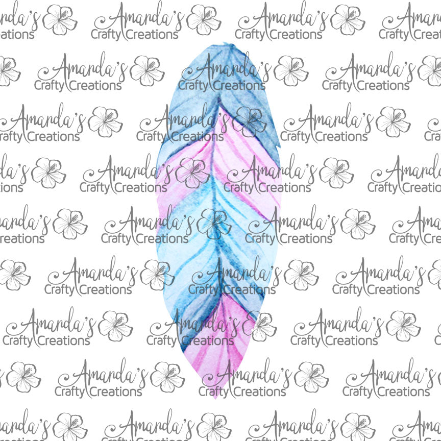Pink Blue Feather Earring Sublimation Design, Hand drawn Feather Sublimation earring design, digital download, JPG, PNG
