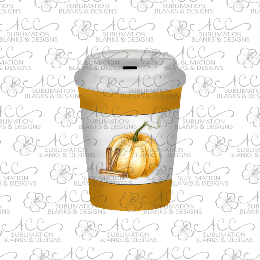 Pumpkin Spice Coffee Cup Earring Sublimation Design, Hand drawn Coffee Cup Sublimation earring design, digital download, JPG, PNG