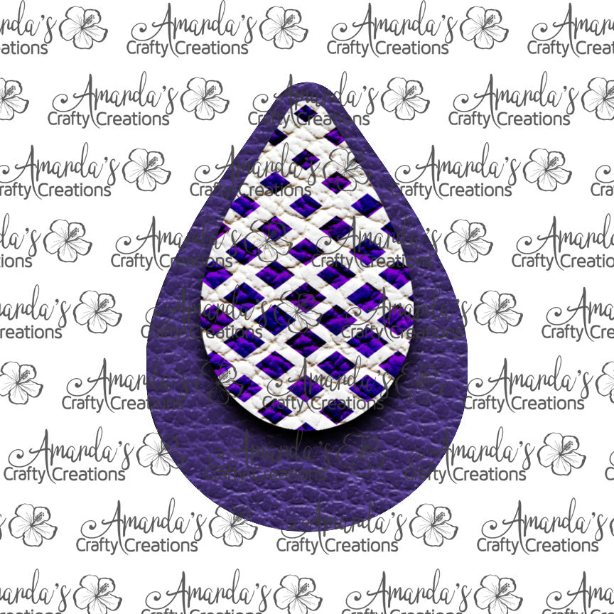 Purple Diamond Fade Teardrop Earring Sublimation Design, Hand drawn Teardrop Sublimation earring design, digital download, JPG, PNG