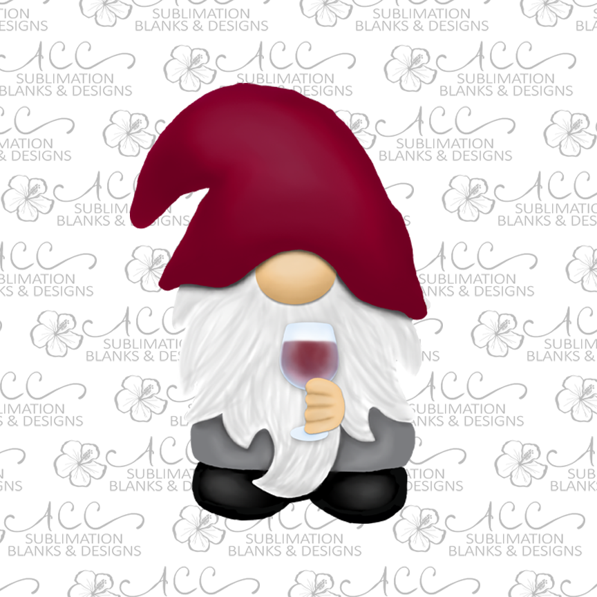 Red Wine Gnome Earring Sublimation Design, Hand drawn Gnome Sublimation earring design, digital download, JPG, PNG