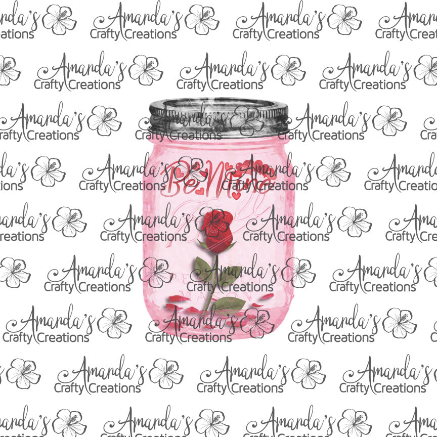 Rose Pink Mason Jar Earring Sublimation Design, Hand drawn Mason Jar Sublimation earring design, digital download, JPG, PNG