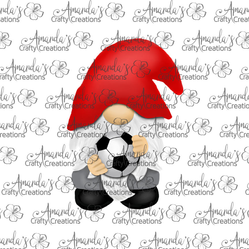 Soccer Gnome Sublimation Design, Hand drawn Gnome Sublimation earring design, digital download, JPG, PNG