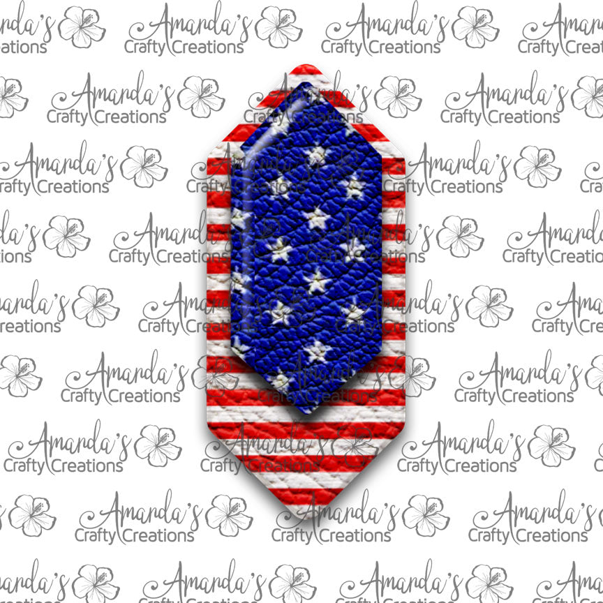 Stars and Stripes Cascade Sublimation Earring Sublimation Design, Hand drawn Cascade Sublimation earring design, digital download, JPG, PNG