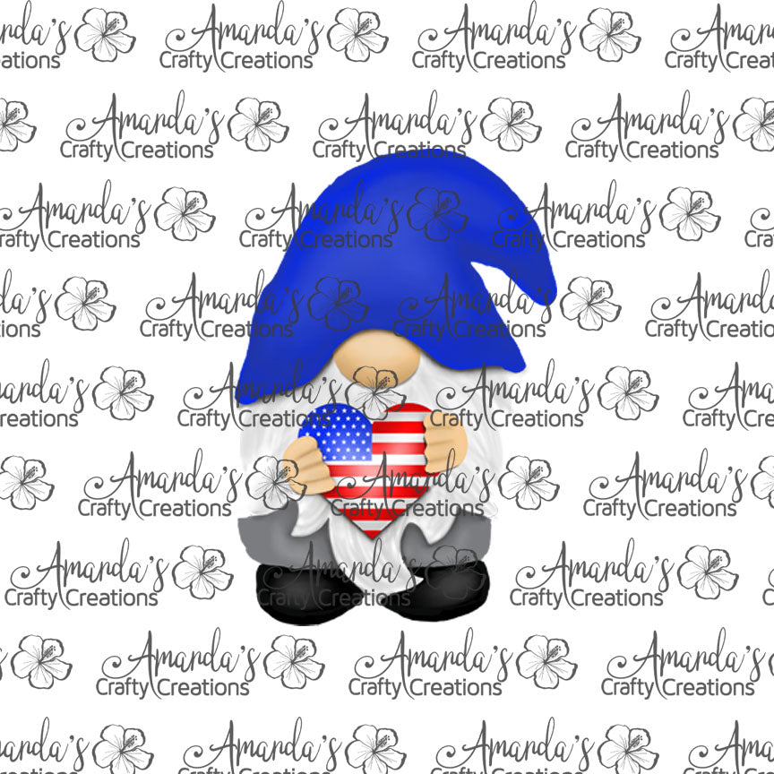USA Gnome with Sublimation Design, Hand drawn Gnome Sublimation earring design, digital download, JPG, PNG