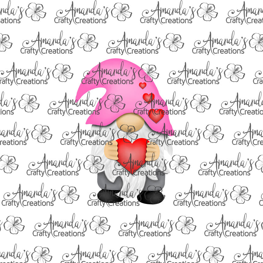 Valentine's Gnome with Sublimation Design, Hand drawn Gnome Sublimation earring design, digital download, JPG, PNG