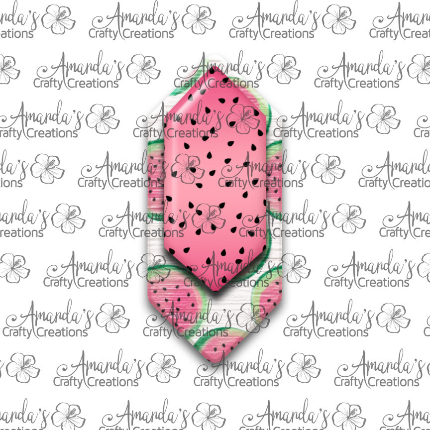 Watermelon Cascade Sublimation Earring Sublimation Design, Hand drawn Cascade Sublimation earring design, digital download, JPG, PNG