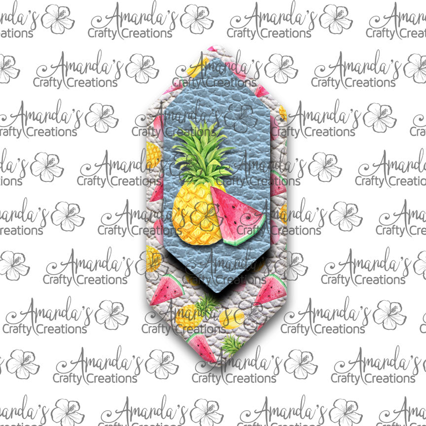 Pineapple Watermelon Cascade Sublimation Earring Sublimation Design, Hand drawn Cascade Sublimation earring design, digital download, JPG, PNG