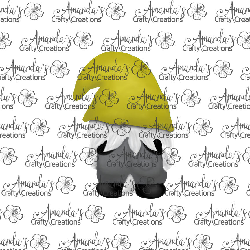 Yellow Hat Gnome Back Earring Sublimation Design, Hand drawn Gnome Sublimation earring design, digital download, JPG, PNG