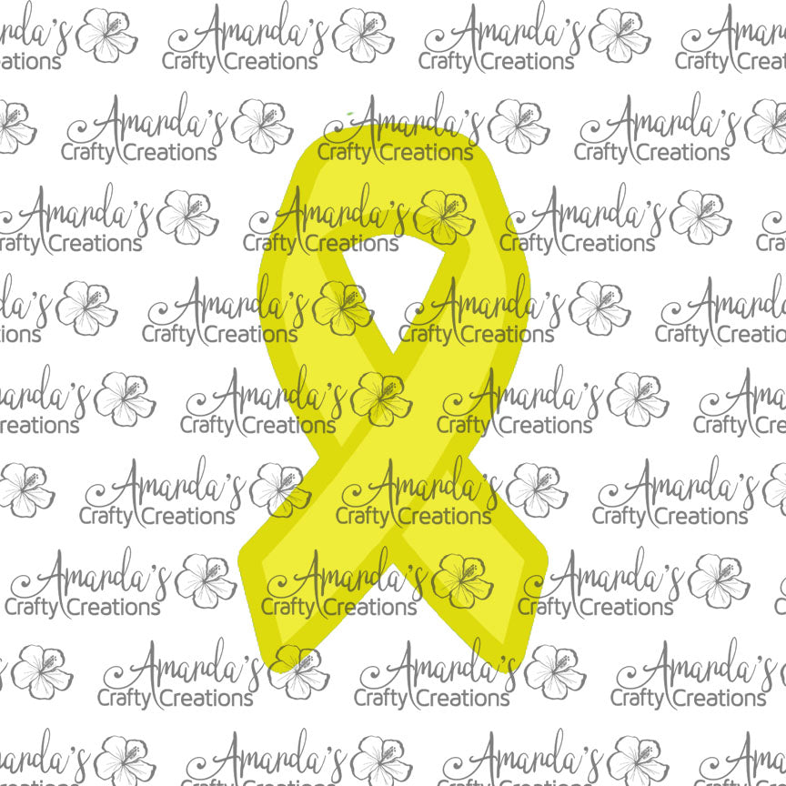 Yellow Awareness Ribbon Sublimation Earring Sublimation Design, Hand drawn Awareness Ribbon Sublimation earring design, digital download, JPG, PNG