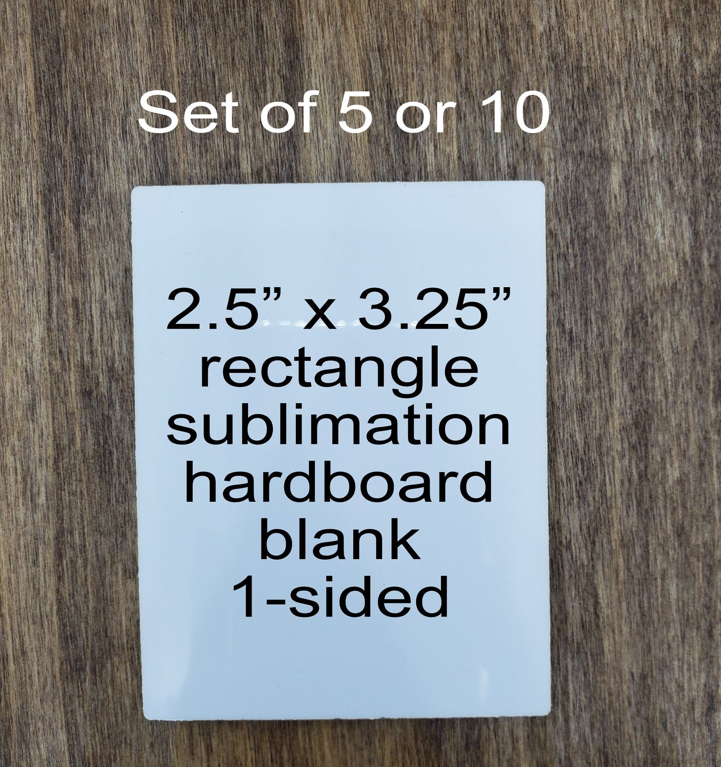 Set of 5 or 10 Sublimation rectangle hardboard blanks, rectangle sublimation hardboard blank, rectangle magnet sublimation blank