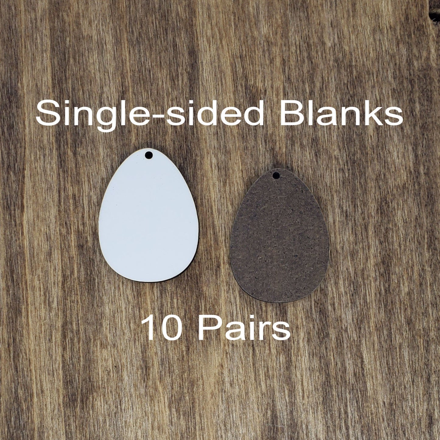 Sublimation hardboard blanks, 1.5" egg shaped sublimation blanks, SINGLE-sided egg shaped earring blanks for sublimation