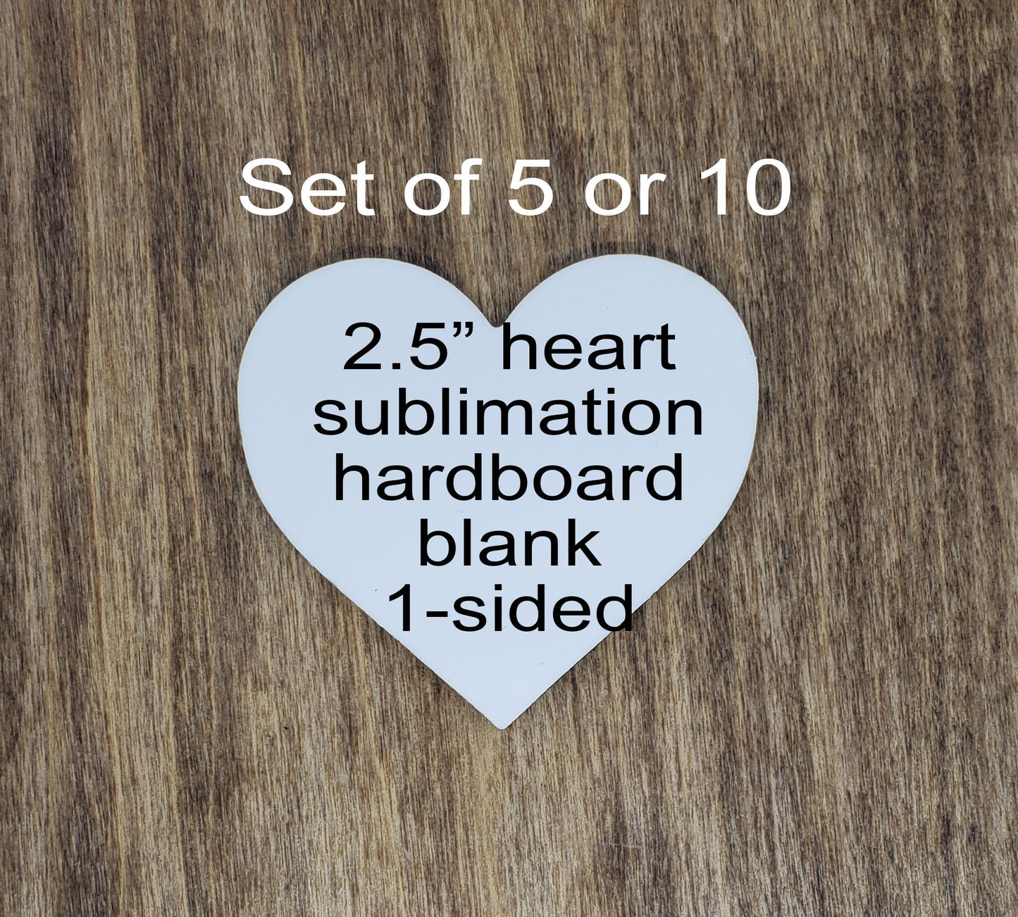 Set of 5 or 10 Sublimation heart shaped hardboard blanks, 2.5" Heart shaped sublimation hardboard blank, Heart magnet sublimation blank