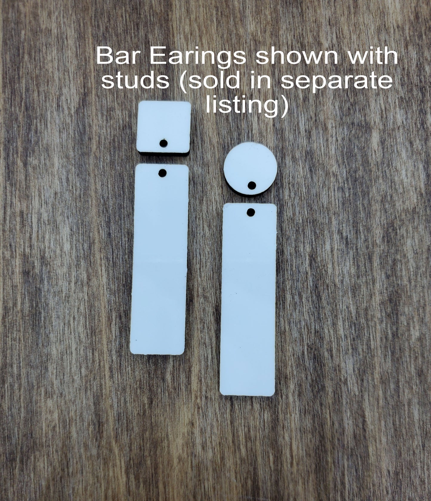 Sublimation hardboard blanks, bar earring sublimation blanks, drop bar earring blanks for sublimation