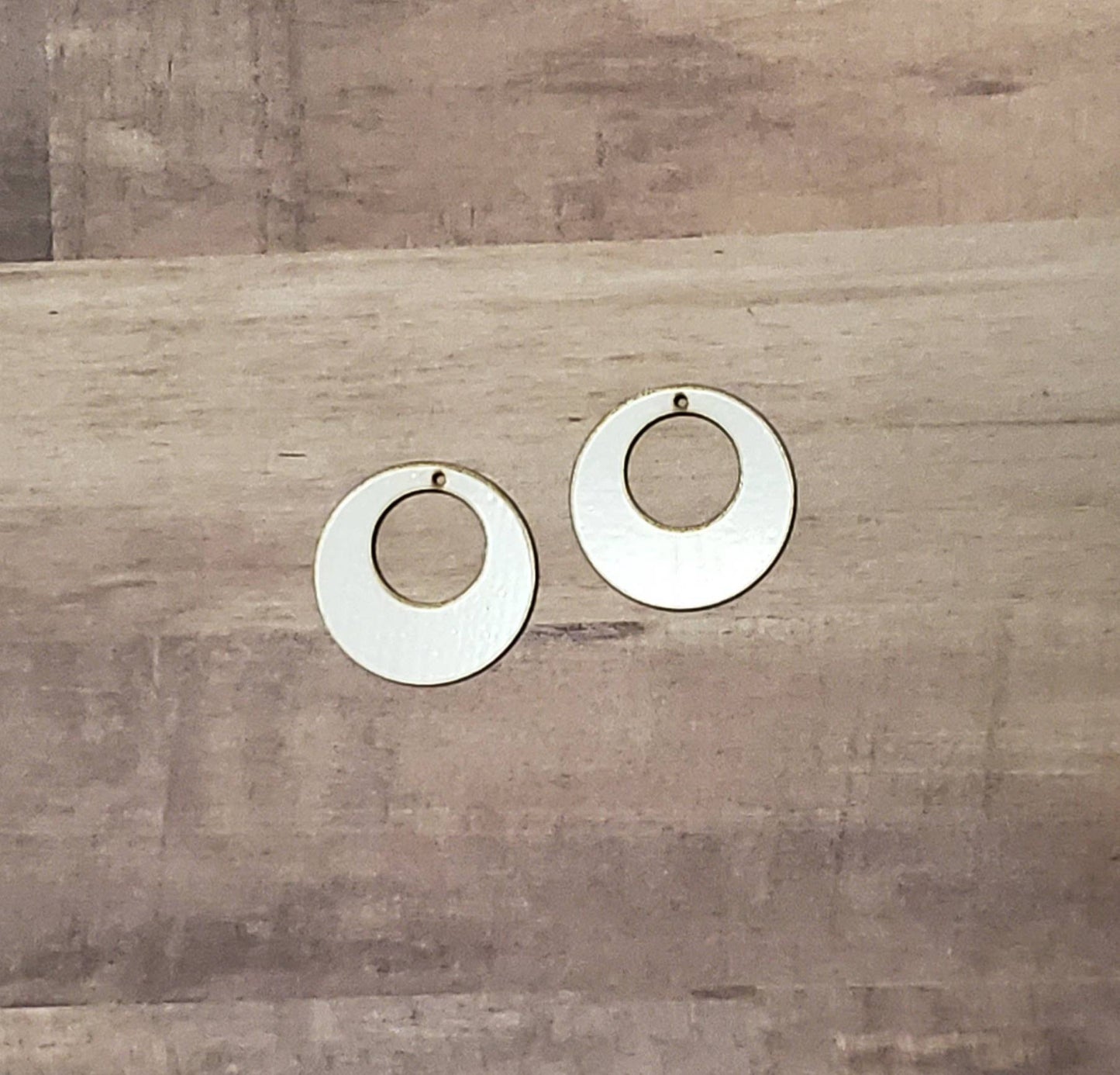 Sublimation hardboard blanks, circle cutout earring sublimation blank, SINGLE or DOUBLE-sided circle earring shape blanks for sublimation