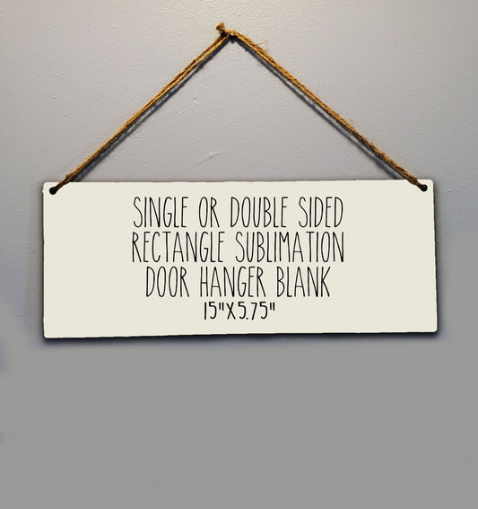 Rectangle board blanks, Rectangle sublimation hardboard blank, Rectangle door hanger sublimation blank