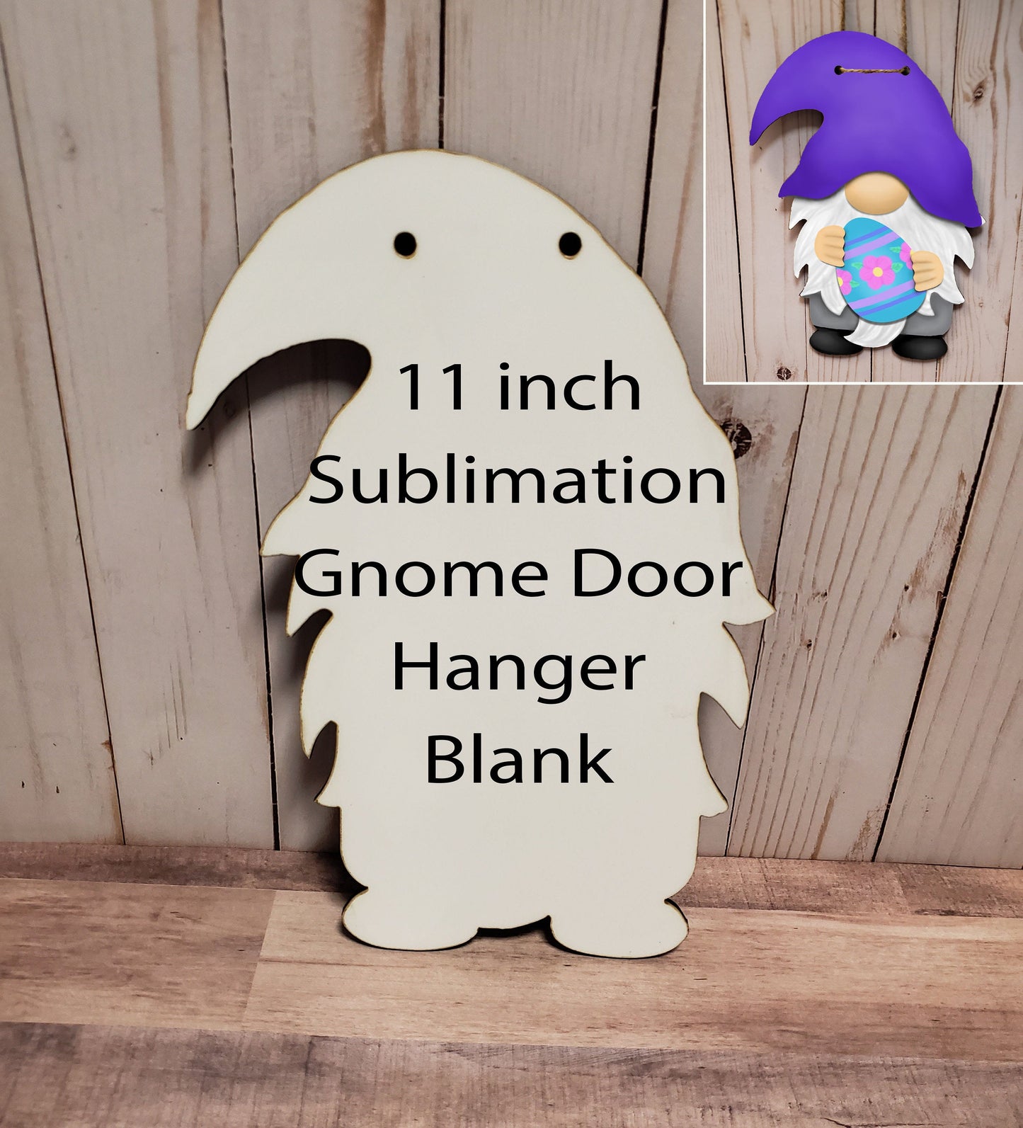 Door Hanger Sublimation hardboard blanks, Large Gnome door hanger sublimation hardboard blank, Interchangeable Door hanger sublimation blank