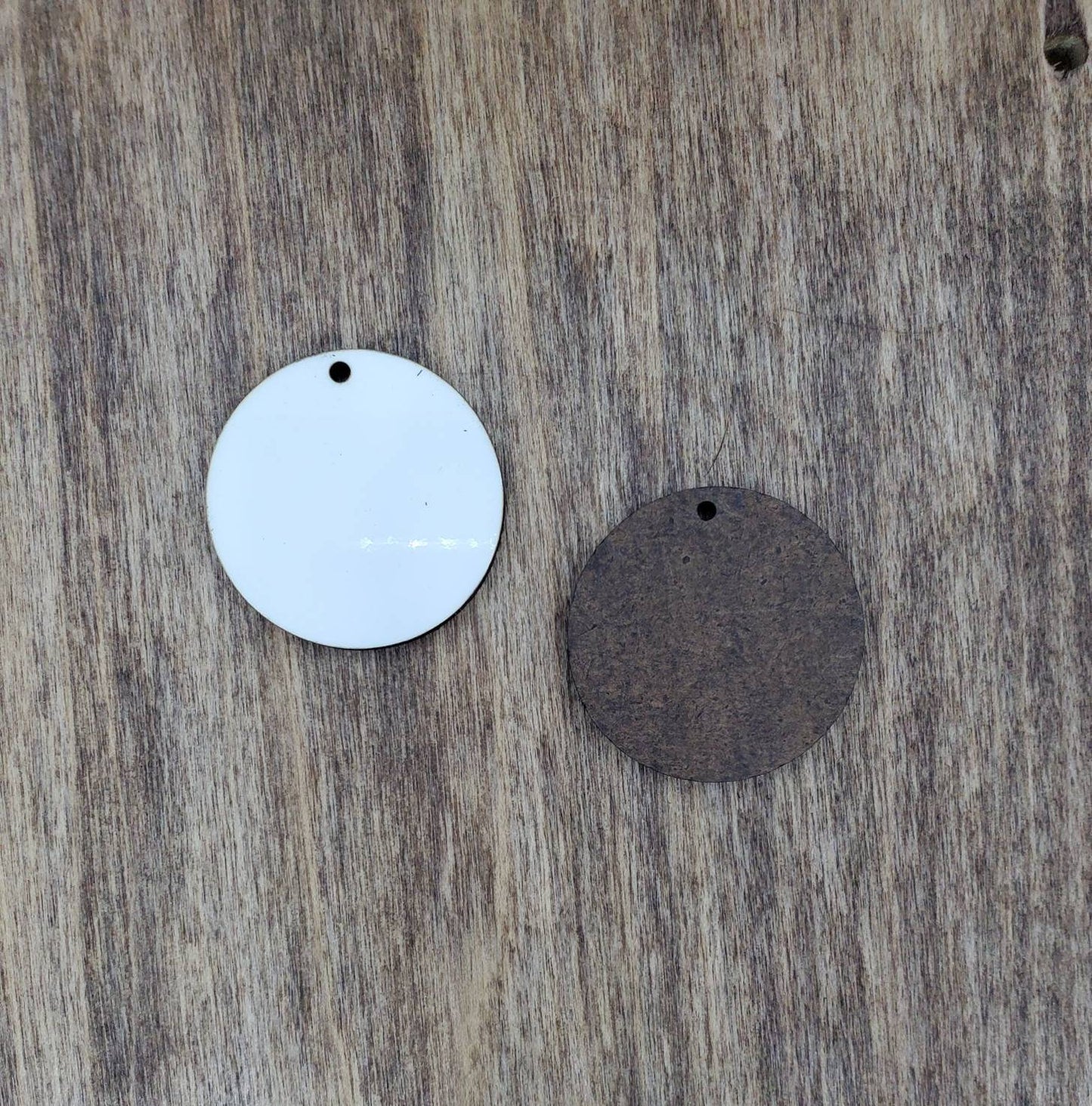 Sublimation hardboard blanks, circle earring sublimation blank, SINGLE or DOUBLE-sided circle earring shape blanks for sublimation